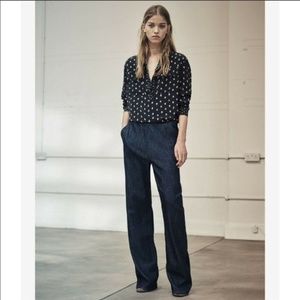 All Saints Bloom Denim Chambray Lounge Pants XS
